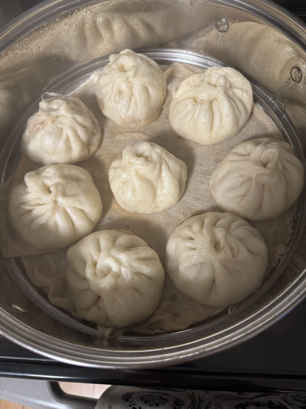Handmade steamed buns